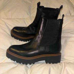 Worn once! Sam Edelman boots. Size 8.5. Leather.